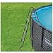 Summer Waves Elite P4A01848B 18ft x 48in Above Ground Frame Outdoor Swimming Pool Set w/Pump, Pool Cover, Ladder, Ground Cloth, & Maintenance Kit