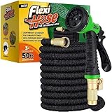 LA MANGUERA PARA JARDÍN MÁS AVANZADA DEL MERCADO: hecha con materiales de la mejor calidad y un diseño ultramoderno, ¡la Flexi Hose es la manguera más funcional, ligera y flexible que puedes conseguir! Tiene la longitud perfecta para que moverla a lo largo del jardín sea fácil y cómodo, ¡incluso cuando esté llena de agua!