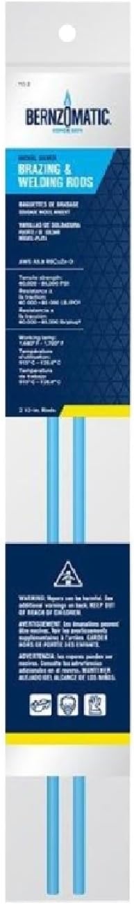 Bernzomatic1/5 in. Dia. x 12 in. L Nickel Welding Rods 2 pk