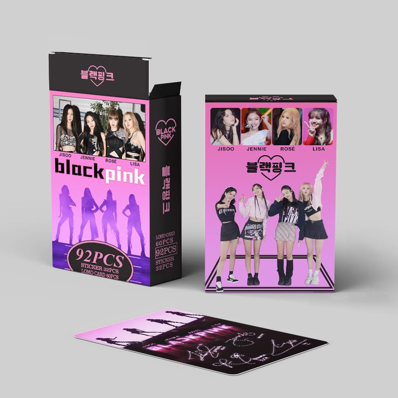 Kpop Black Pink Foto Kort 55st Blackpink Lomo Kort För Fans Present (FMY
