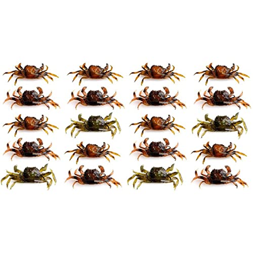 Appâts de crabe leurres souples 3D pour éviter les décrochages grâce au crochet pointu