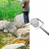 VFGJKFG 1000ml Water Sampler Kit with Stainless Steel Pole, Telescopic Extra Long Water Sampler Dipper, Water Deep Sampling Cup for River Lake Pool
