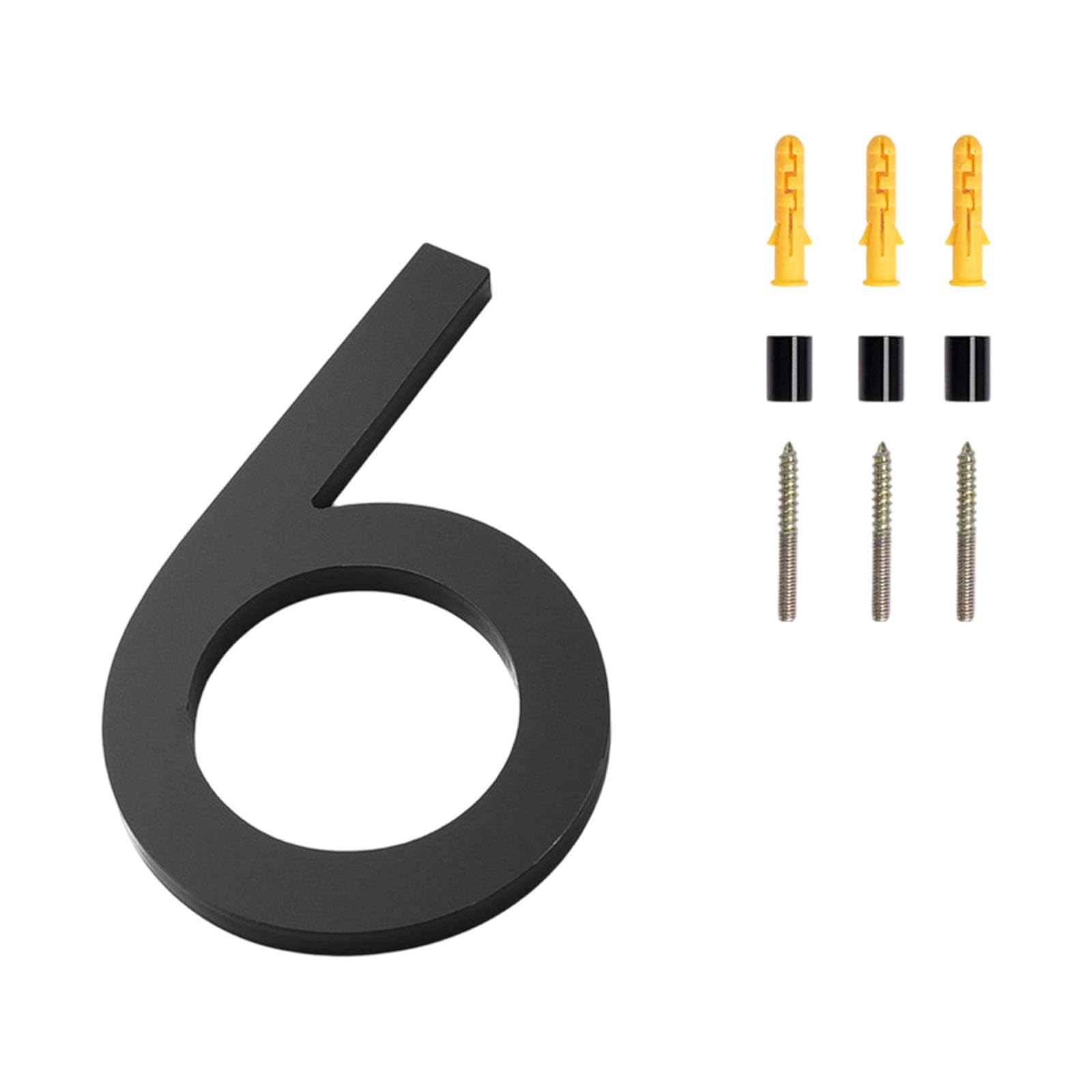 Door Label Number Plate Sign with Screw Modern Numbers Address Sign Acrylic Floating House Numbers for Outside Modern Address
