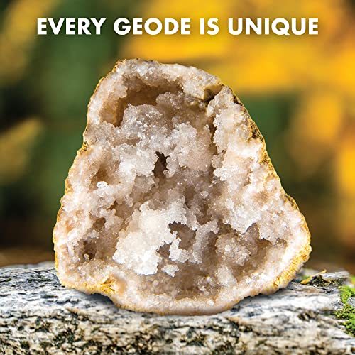 Break Open A Gigantic Geode – Break Your Own Large Geode with Crystals, Earth Science Kit for Kids to Learn Geology, Gifts for Rock Collectors, Cool Rocks for Boys and Girls - Thumbnail 5