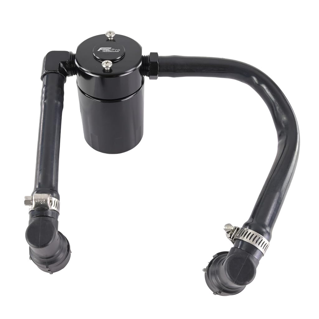 FMIC EU Oil Catch Tank FMIC.Pro pour Ford Mustang GT Bullitt Mach 1 5.0 V8 2018-2023 Haute Qualité Oil Catch Réservoir Séparateur d'huile en aluminium pour tuning Moteur Réduit l'huile dans le système