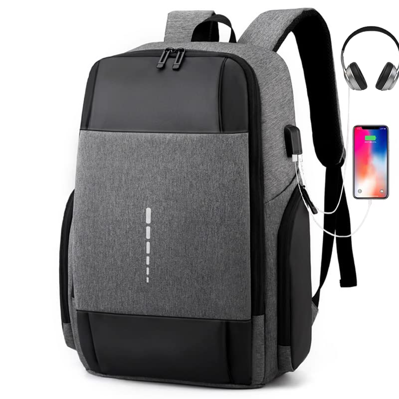 Travel Laptop Backpack Water Resistant Anti-Theft Bag with USB Charging Port and Lock 15.6 Inch Computer Business Backpacks for Women Men College School Student Gift,Bookbag Casual Daypack