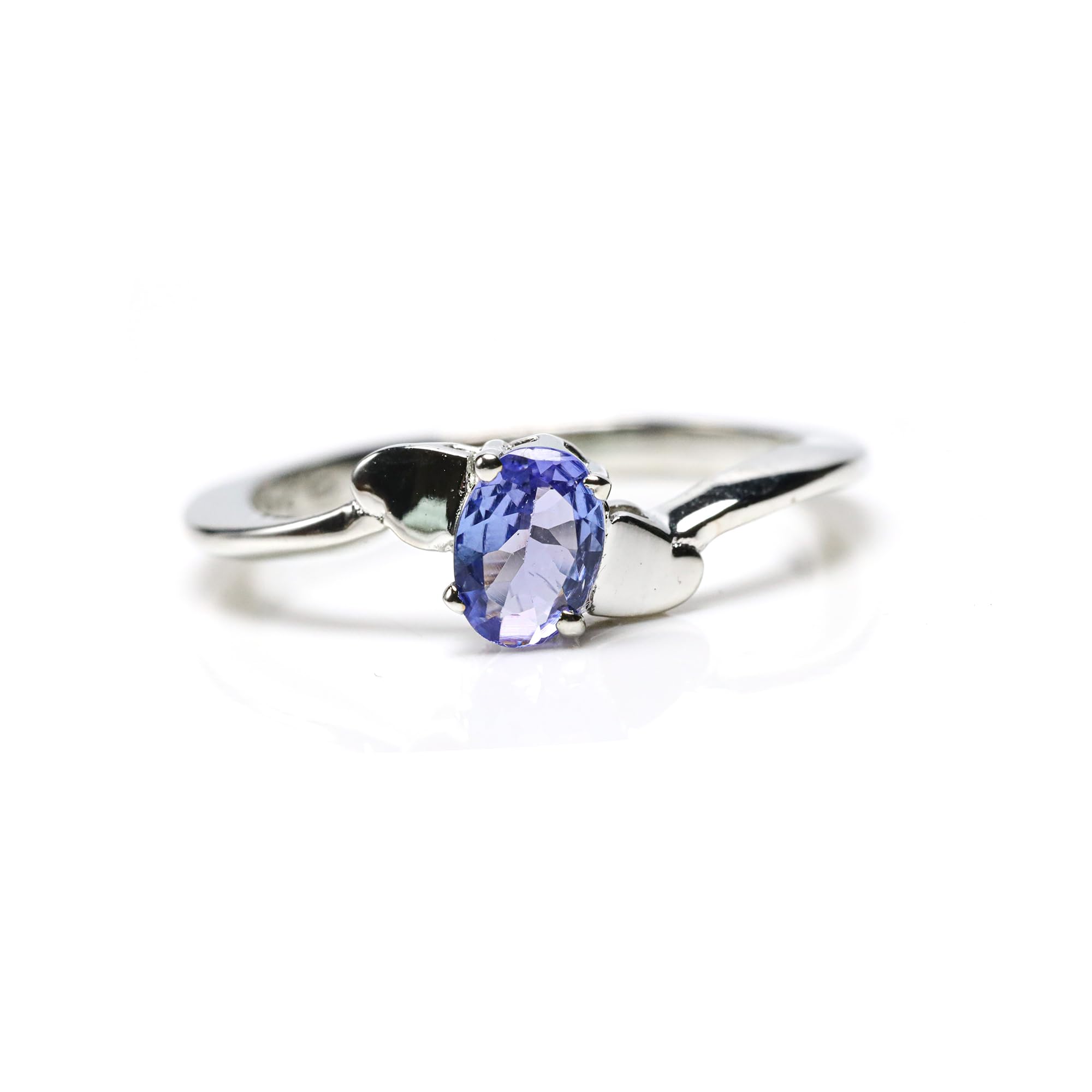 Bague tanzanite ovale argent accessoire chic pour style minimaliste - 8