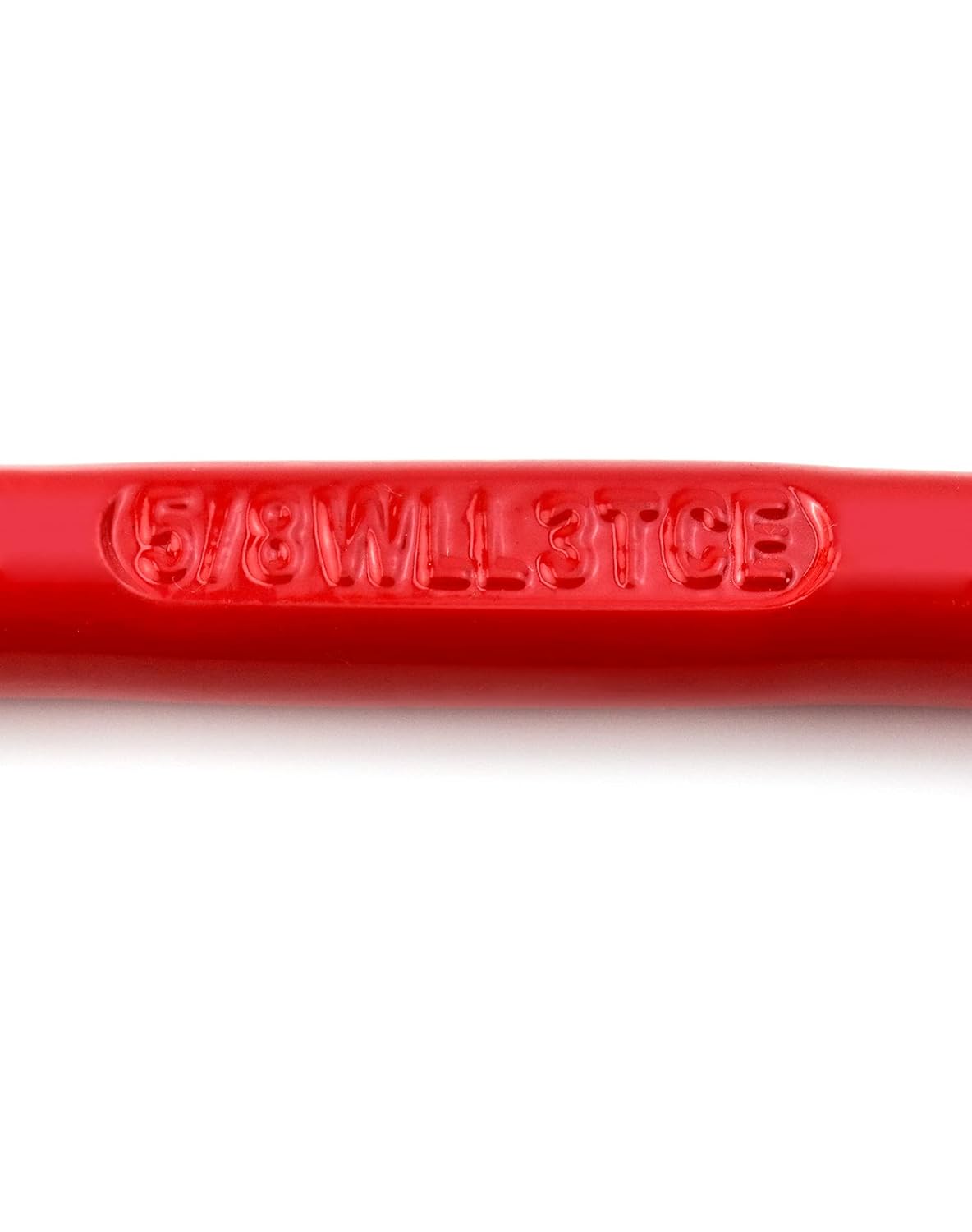 QWORK Oblong Master Link, 1 Pack, 5/8", 6600 lbs, Grade 80 Steel Heavy Duty Chain Lifting Ring, for Lifting and Rigging Applications - Red