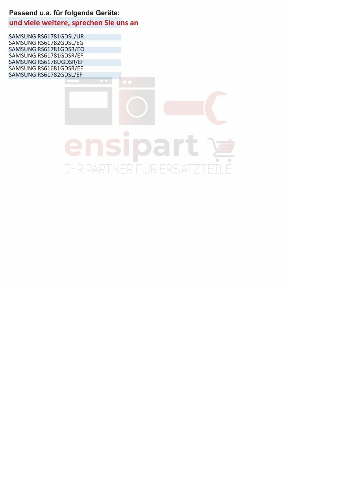 Flaschenfach für Kühlschrank kompatibel mit SAMSUNG DA97-12831A Abstellfach für SideBySide Kühl-Gefrier-Kombination transparentes Türfach
