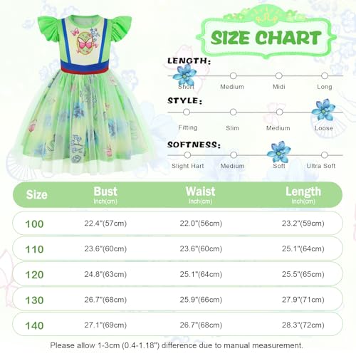 Jurebecia Girls Nightgowns Princess Nightgown Nightdress Pajamas for Toddler Kids Flutter Sleeves Sleepwear3