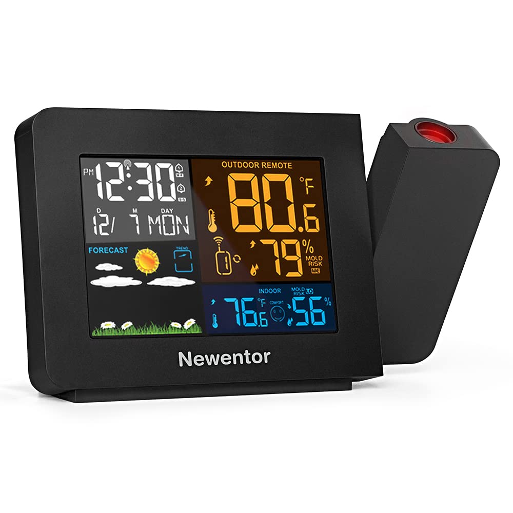 Photo 1 of Newentor Projection Alarm Clock Weather Station