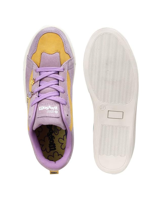 Image of Bacca Bucci Blossom Women's Sneakers - Genuine Leather Casual Shoes with Floral Accents & Metal Lace Charms | High-Energy Colorways | All-Season Comfort & Style