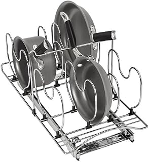 Lynk Professional Roll Out Cookware Organizer – Pull Out Sliding Cabinet Shelf –