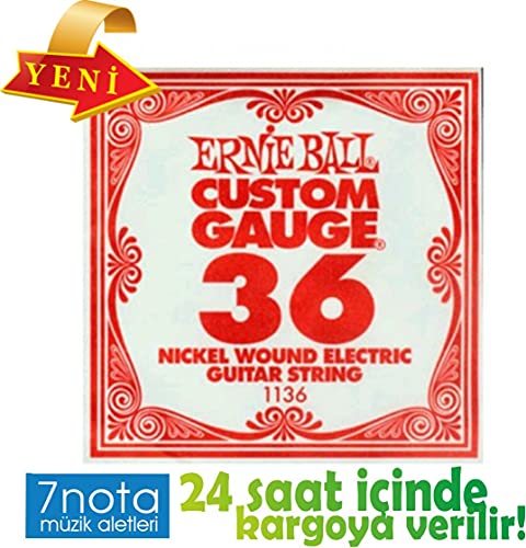 Ernie Ball: 1136 Custom Gauge .036 Nickel Wound Electric Guitar String. Für E-Gitarre - Les Beatles, Paul McCartney, John Lennon, RIngo Starr, George Harrison Ernie Ball: 1136 Custom Gauge .036 Nickel Wound Electric Guitar String. Für E-Gitarre – Image 4