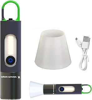 Zoomable LED Flashlight, Multifunctional Long-Range Flashlight, Rechargeable Spotlight Flashlight, Outdoor Portable Flashlight for Camping and Hiking. (Green,1800mAh)