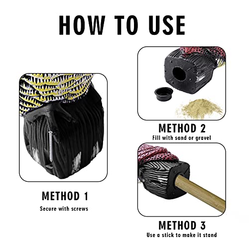 Punkram Owl Decoy,Plastic Owls To Scare Birds Away,Fake Keep Away,Garden Squirrels,Owl Scarecrows For Bird Control,Bird Deterrent With Rotating Head Garden Yard Outdoor #TOP3