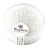 RAYHER Hobby Rayher 1406037 Petites perles de rocaille en cristal transparent Ø 2 mm