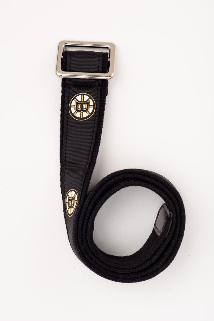 GELLS Boston Bruins NHL Hockey Belt Officially Licensed With Nickel Finished Brass Buckle And Logo Tin