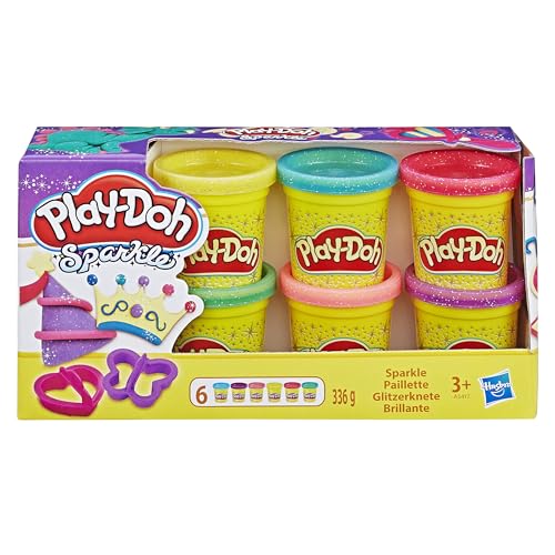 Image of Play-Doh Sparkle Collection with 6 Non-Toxic Colours