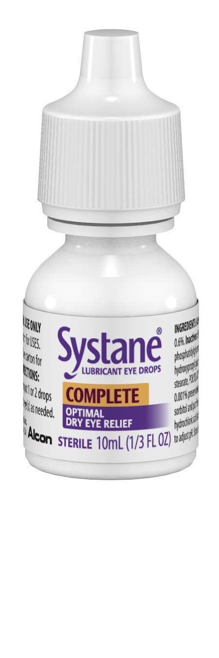 Systane Balance Lubricant Eye Drops, Restorative Formula, Twin Pack, 0.33 Fl Oz & Complete Lubricant Eye Drops, 0.34 Fl Oz, 2 Count