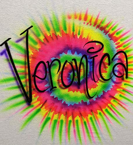 Airbrush Tye Dye Name Design T Shirt2