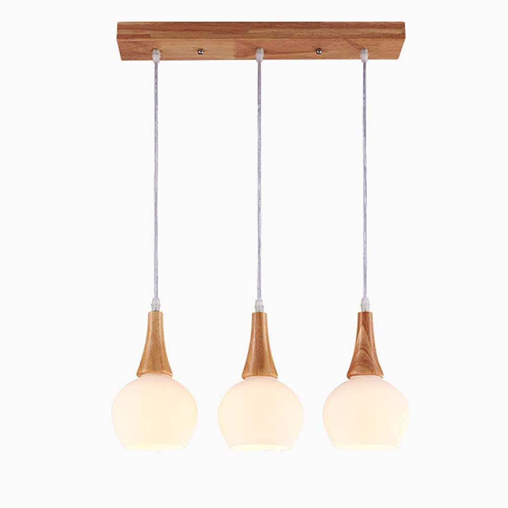 Candelabro moderno de techo con globo de vidrio esmerilado para comedor y dormitorio