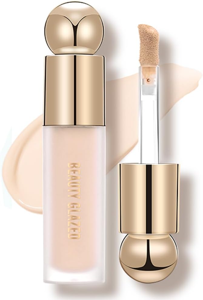 Hydrating Concealer, Lightweight Full Coverage Concealer for Dark Spots, Long-Lasting, Conceals and Corrects, Hydration and Highlights, Light Sand Shade, Satin Finish, All-Day Wear, 0.265 Fl Oz (101#)