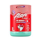 Alani Nu Pre Workout+ Powder Cherry Slush, Extra Boost, Sugar Free, 300mg Caffeine, L-Theanine, Beta-Alanine, Citrulline, 30 Servings