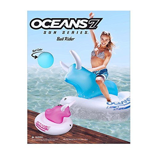 inflatable pool float bull