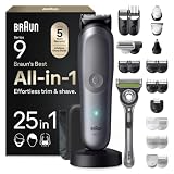 Braun Multigroom All-in-One Series 9, 25-in-1 Trimmer, AIO9565, Grau