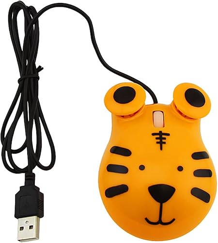 Miniatura 7 de Sokelinn-six Lindo mouse con cable, cable USB Mause para niños con bonita forma de dibujos animados, 1600PDI 3 botones ergonómicos mini ratones para