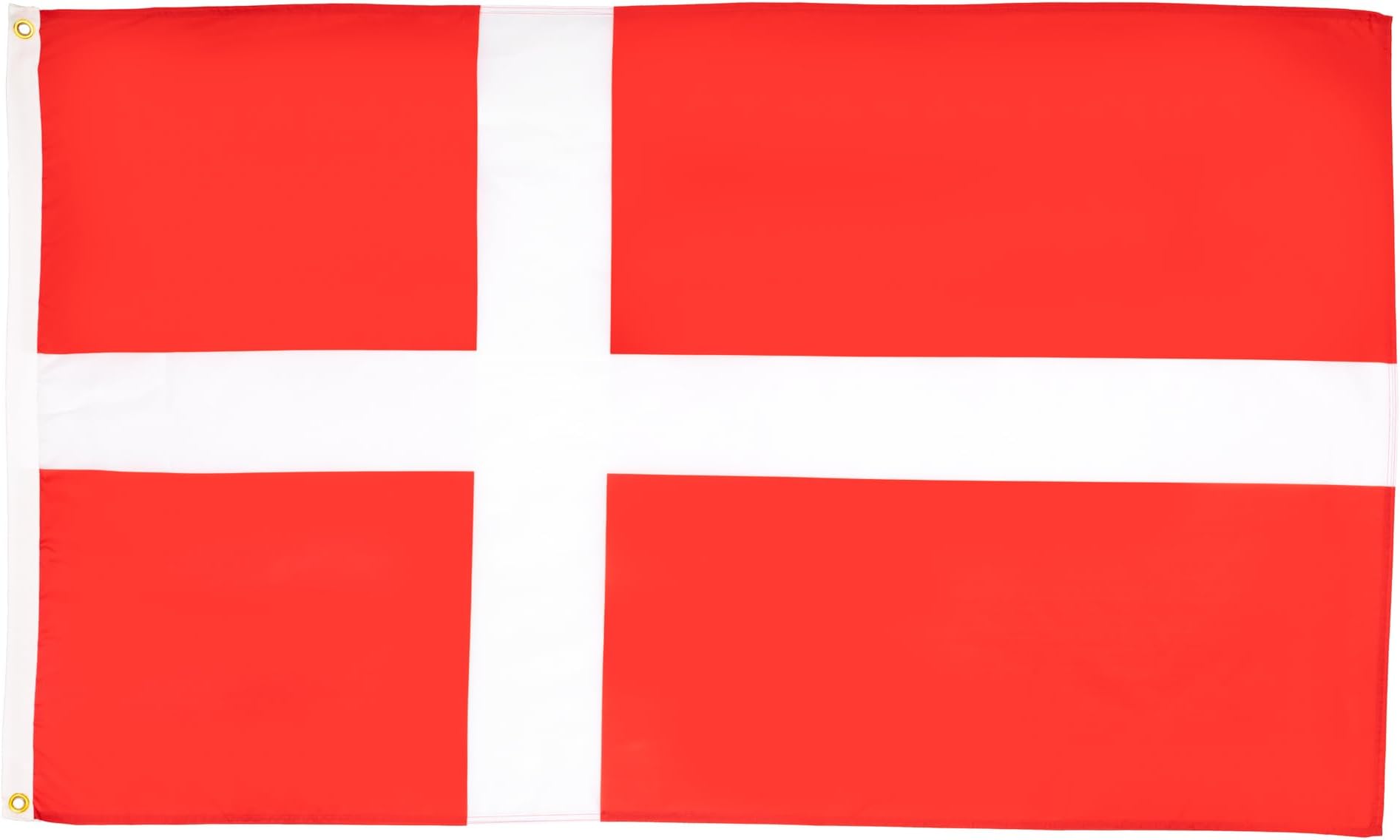 AZ FLAG - Denmark Flag - 2x3 Ft - 100D Polyester Danish Banner with Two Metal Grommets - Fade Resistant - Vivid Colors - 2' x 3' Feet - 90x60 Cm