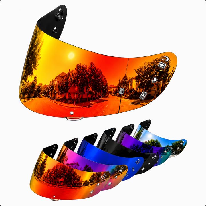 Image of PSLER Shatterproof Helmet Visor for Airform Airmada Airframe pro,Deep Red