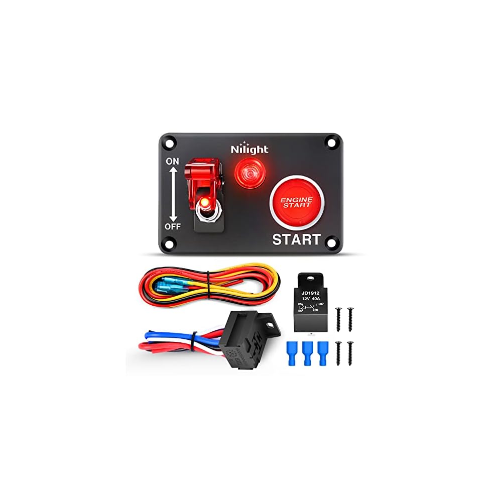 Nilight Ignition Switch Panel 12V 2 in 1 Rocker with India | Ubuy