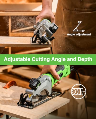 TaskStar Mini Circular Saw with Laser Guide