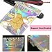 Trunple Smell Proof Bags & Resealable Foil Pouch Mylar Sample Bag Great for Party Favor Food Storage (Holographic Color) (50pcs-6x9 inch)