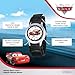 Disney Lightning McQueen Watch for Boys, Analog Cars Watch for Kids 3-5, Toddler Boys, with White Bezel & Black Nylon Strap, Stylish Cars Watches Little Fans of, Perfect Toddlers and Young