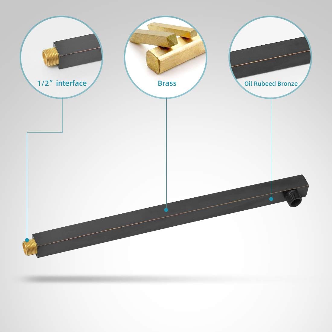 🛒 Crаzу Dеаlѕ BWE Shower Faucet Oil Rubbed Bronze 12 Inch Square Bathroom Luxury Rain Mixer Shower Combo Set 2-Functions Wall Mounted Rainfall Shower Head System Rough-in Valve Body and Trim Included