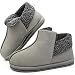 Herren Hausschuhe Boots Winter Warme Männer Hüttenschuhe Kuschelige Plüsch Gefütterte Haus Slippers mit Rutschfest Gummi Sohle für Drinnen und Draußen Grau Größe 11