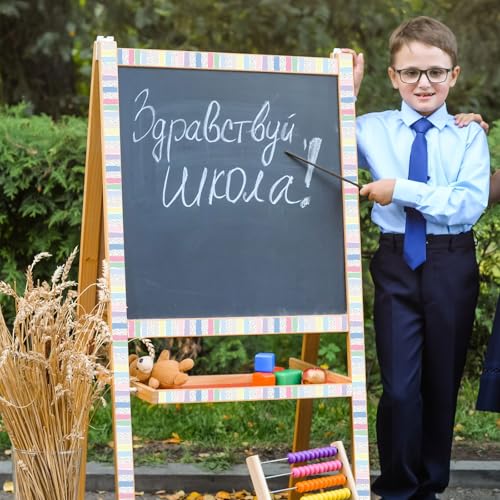 Colorful Classroom Bulletin Board Border Polk Dot Stripes Straight Rolled Trim Classroom Bulletin Board Borde for Teacher Created Resources Bulletins Boards Decorations School Home