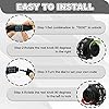 2 Pcs Security 4 Digit Resettable Combined Bike Cable Lock، Portable Code Lock for Bicycle، Black