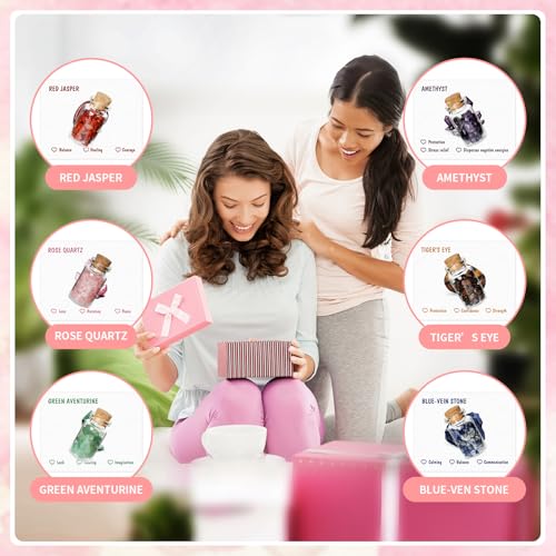 26% Off MACEVIA 36-Piece Mini Healing Crystal Jars Set - Image 4