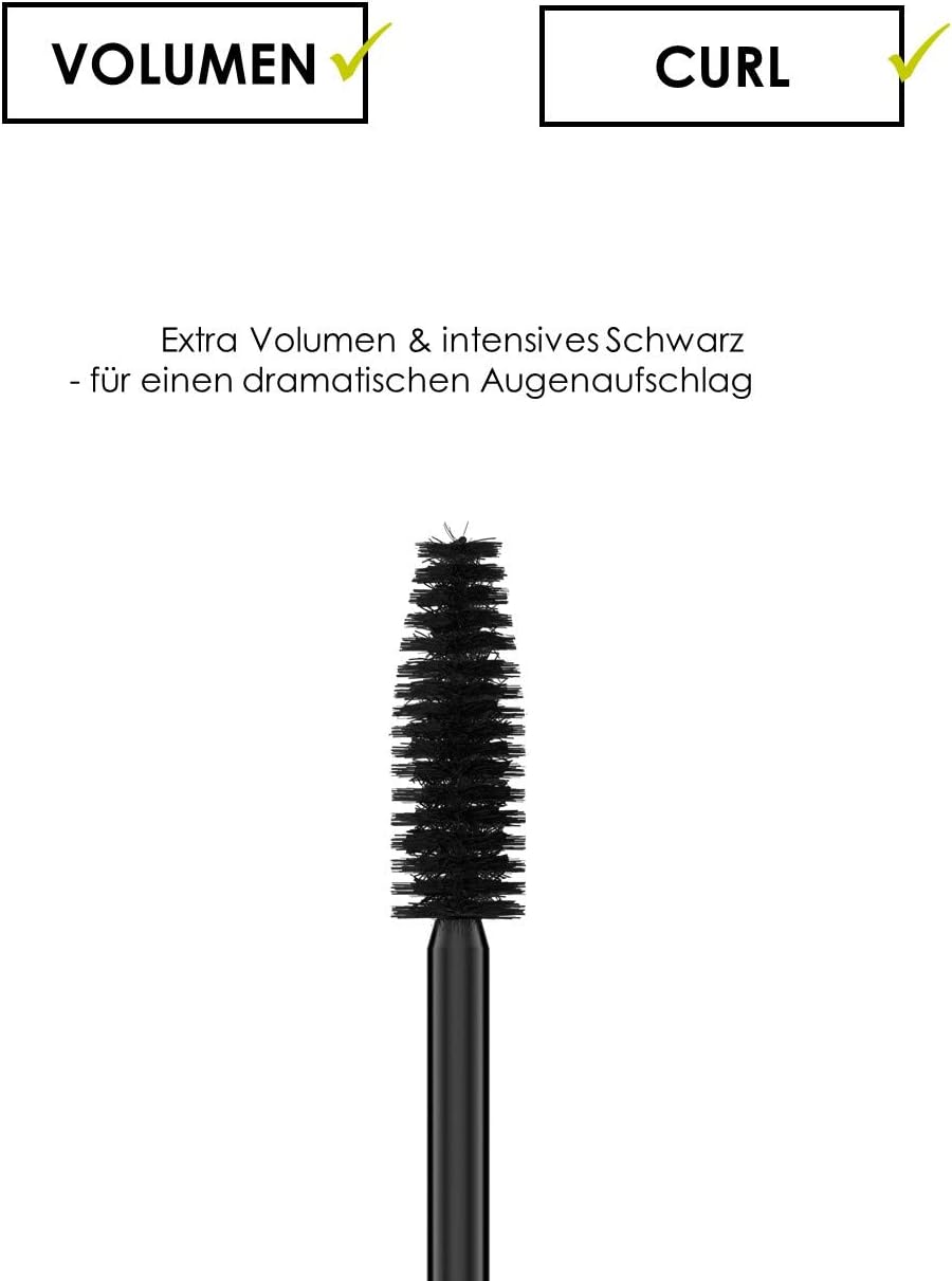 SANTE Naturkosmetik Volume Sensation Mascara Extra Black, Black Mascara for Sensational Lash Volume Natural Make-Up - Image 5