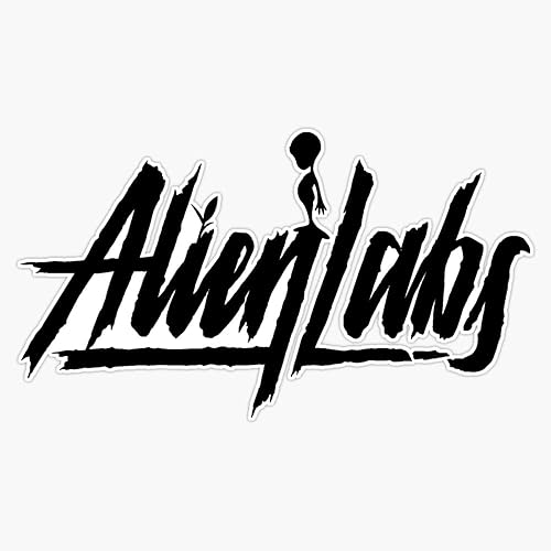 Alien Labs Logo Vinilo Negro Parachoques Pegatina 5"