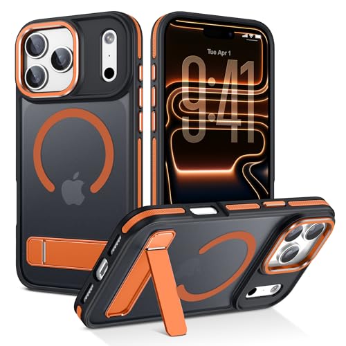 Coque iPhone 17 Pro anti-traces protection antichoc orange