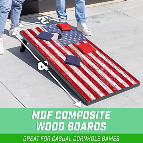 Image of GoSports Portable Cornhole Sets- Includes 2 Boards, 8 Bean Bags, Carry Case