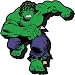 Aquarius Hulk Running Chunky Magnet