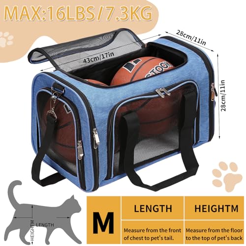 Image of Soft-Sided Cat /Dog /Pet Carrier, Collapsible Pets Travel Carriers