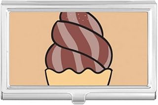 Chocolate Oatmeal Sweet Ice Cream Business Card Holder Case Pocket Box Wallet