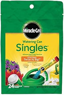 Miracle-Gro Watering Can Singles All Purpose Water Soluble Plant Food, Includes 24 Pre-Measured